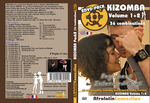 DVD - How to Dance KIZOMBA - Beginners to Intermediates - VOLUME 1 + 2 (2 DVD PACK)