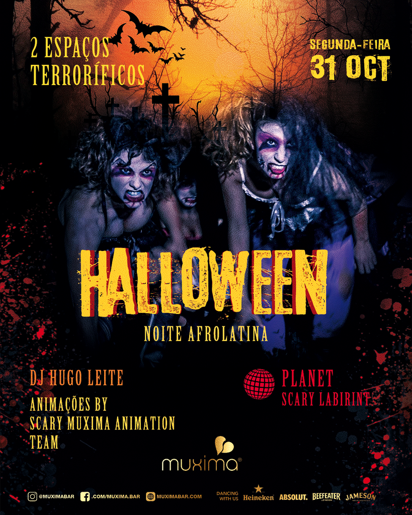 Festa HALLOWEEN 💀2 𝑬𝒔𝒑𝒂ç𝒐𝒔 𝑻𝒆𝒓𝒓𝒐𝒓𝒊𝒇𝒊𝒄𝒐𝒔 💀  🎃 Segunda 31 Outubro 2022 🎃  ❤️ Sala ᗰᑌ᙭Iᗰᗩ 💥 𝓕𝓮𝓼𝓽𝓪 𝓐𝓯𝓻𝓸𝓵𝓪𝓽𝓲𝓷𝓪 💥 com   🎧 DJ Hugo Leite   💃🕺🏻 ⓂⓊⓍⒾⓂⒶ  ⒶⓃⒾⓂⒶⓉⒾⓄⓃ  ⓉⒺⒶⓂ  🌍Sala 🅟🅛🅐🅝🅔🅣 👻💀 𝑺𝑪𝑨𝑹𝒀 𝑳𝑨𝑩𝑰𝑹𝑰𝑵𝑻  🧙‍♀️  ☠️ Labirinto dos Horrores… 𝗔𝘁𝗿𝗲𝘃𝗲𝘀-𝘁𝗲❓  👉 "Tão assustador que não vais querer estar sozinho/a..."