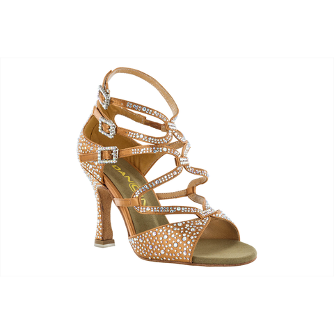 Sapatos de Dança de Cetim com Pulseira no Tornozelo --- Satin Dance Shoes With Ankle Bracelet